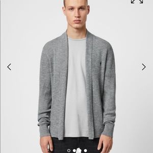 Large Men’s Allsaints light grey cardigan